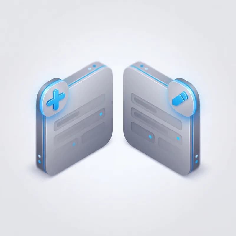 Add and edit, separately
